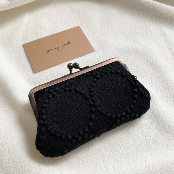 完成品✨ 【横長仕切りがま口】tambourine × 他✨ミナペルホネン