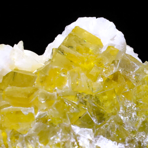 33g 『共生結晶』サンシャインイエロー 天然 フローライト カルサイト