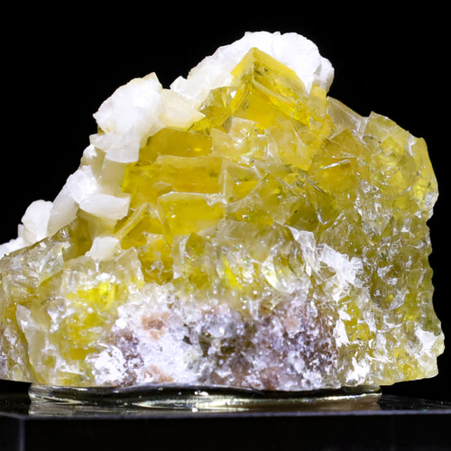 33g 『共生結晶』サンシャインイエロー 天然 フローライト カル