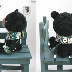 no.2312　Scarf Bear　(スカーフのくま) 3枚目の画像