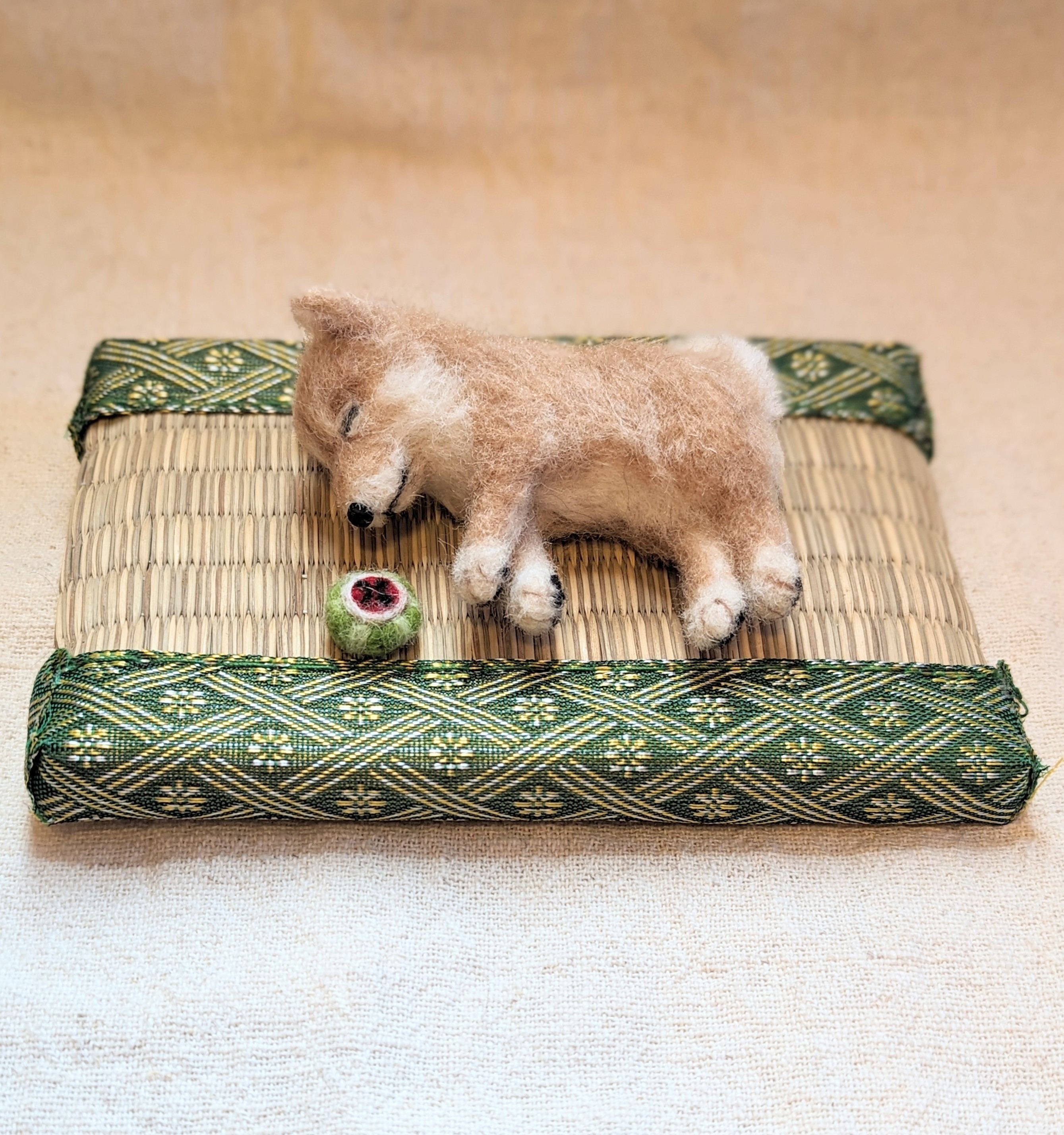 【受注制作】羊毛フェルト｜柴犬　寝んね柴