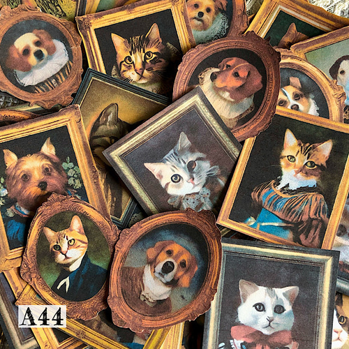 和紙 コラージュ 猫 作品 【公式通販】