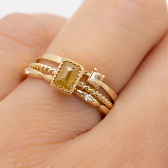 Mimosa Yellow Diamond Ring 2枚目の画像