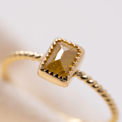 Mimosa Yellow Diamond Ring 6枚目の画像