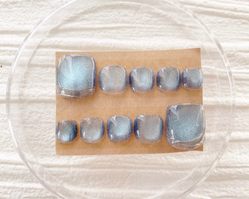 現品限り フットネイル ネイルチップ ペディ ニュアンスネイル サイズ