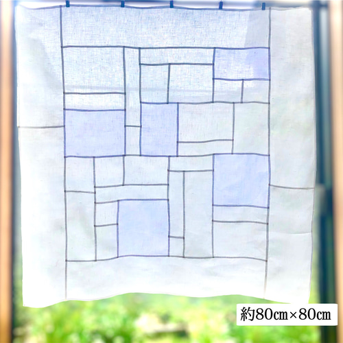 ポジャギ リネンマルチクロス ホワイトミックス カーテン 손끝세상