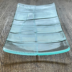 長皿（大）　　22種の4ミリガラス昭和型板ガラスにて作成します。　想い出をカタチに！　 4枚目の画像