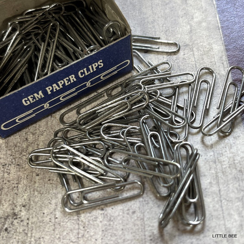 058・ヴィンテージ ゼムペーパークリップ ネイビー その他雑貨