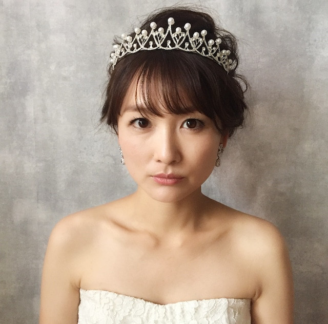 princess　ビジューブライダルティアラ ヘッドドレス ヘッドアクセサリーウェディングアクセサリー 結婚式