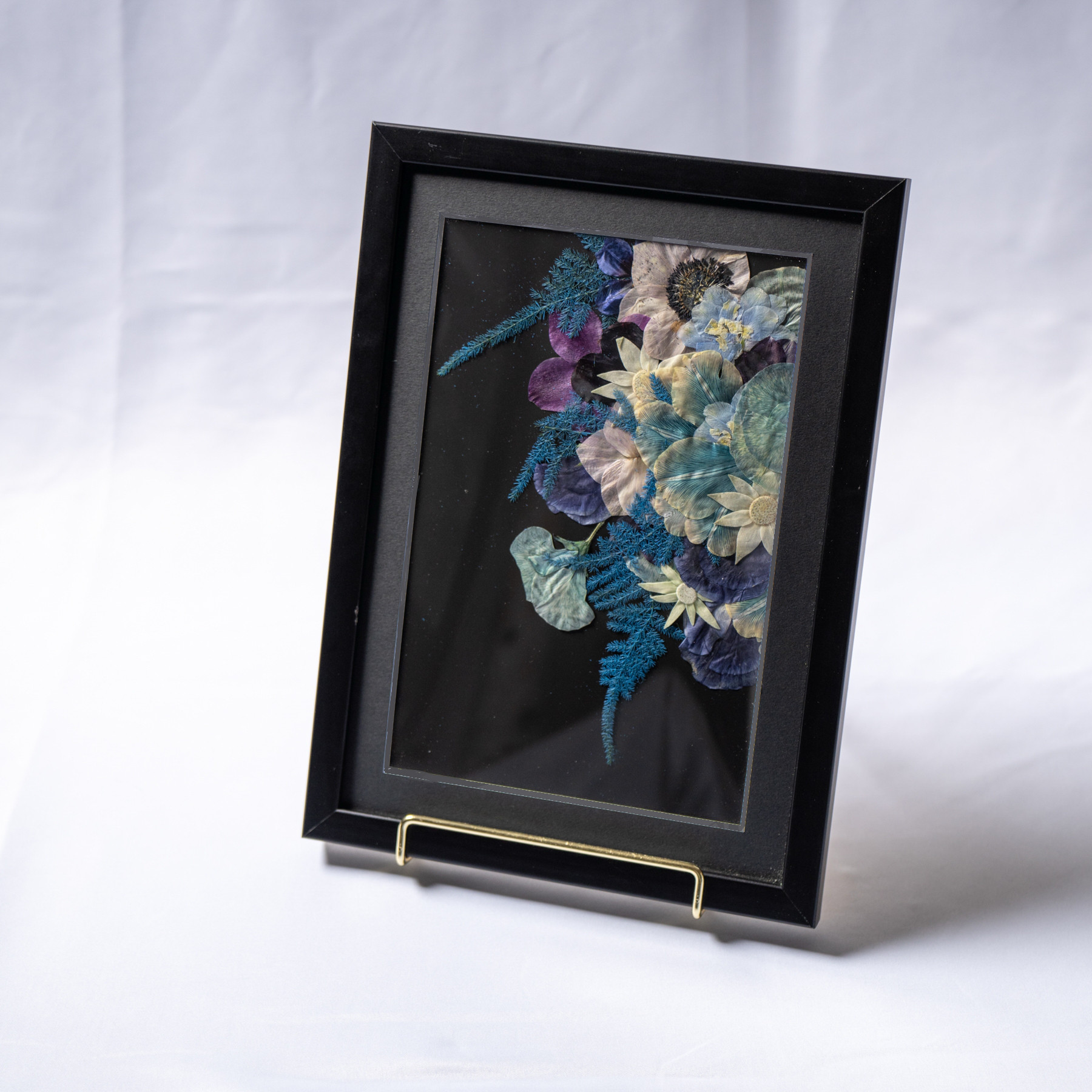 【アフターブーケ ＜★R★ アール＞】生花ブーケを「押し花＆額装」してお届けします  結婚式 ブーケ 記念 残す