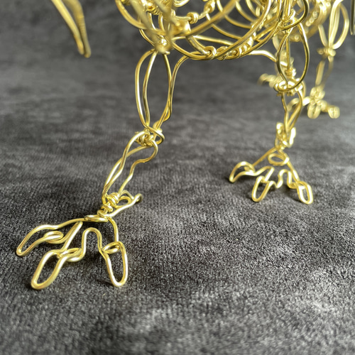 ワイヤーアート〈金龍〉 立体・オブジェ takatoshi 通販 ワイヤーアート〈金龍〉 立体・オブジェ takatoshi 通販