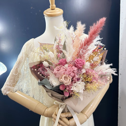 華やかドライフラワーの花束 ブーケ ortensia(オルテンシア) 通販