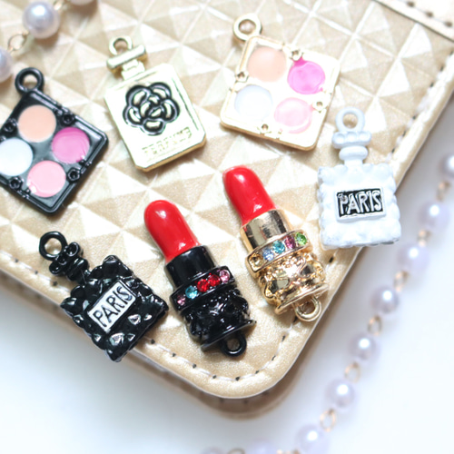 7個 アソート 口紅 LIP アイシャドー 香水瓶 チャーム パーツ カン