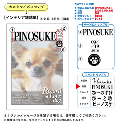 うちのDog　オーダーメイドポスター（インテリア雑誌風）  業務用印刷機/高画質仕上がり　メール便対応 /犬 5枚目の画像