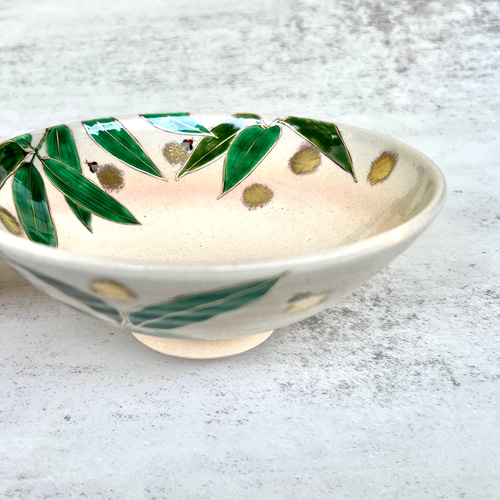 Creema限定】清水焼 笹に蛍 平茶盌 茶碗・めし碗 見谷若葉 通販