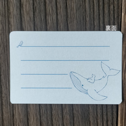 message card 『紫陽花と青い傘』 3枚目の画像