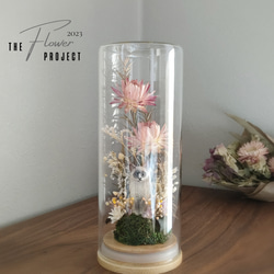 ねずみ ミニチュア オブジェ 置物 粘土 ドライフラワー 立体・オブジェ