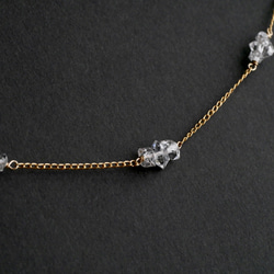 14KGF  Oil-in-quartz Station necklace 第6張的照片