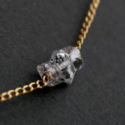 14KGF  Oil-in-quartz Station necklace 第3張的照片