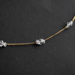 14KGF  Oil-in-quartz Station necklace 第2張的照片