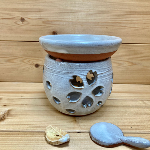 陶器香炉(アロマポット) ☆渋めな☆茶香炉アロマポット36-④ ディフューザー・アロマ