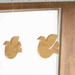 [免運費] 鳥裝飾品 L 號鳥木製壁掛牆裝飾實木雜貨斯堪的納維亞移動裝飾鴿子 第6張的照片