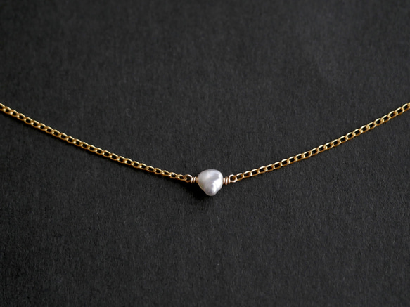 14KGF Akoya keshi pearl necklace. 第2張的照片