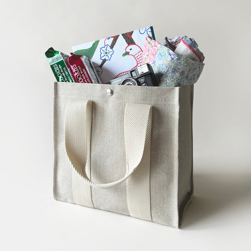 まよ─linokekenaリネントート□Semi-order 30%オフ］DAILY LINEN TOTE M トートM | evergreen works online