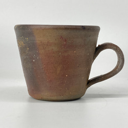 備前焼　コーヒーカップ　桟切　木箱入り 3枚目の画像