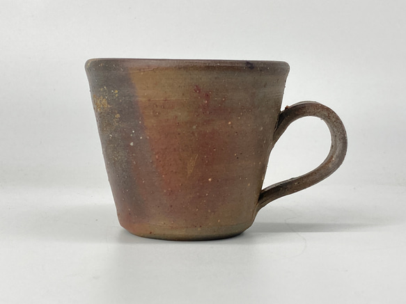 備前焼　コーヒーカップ　桟切　木箱入り 3枚目の画像