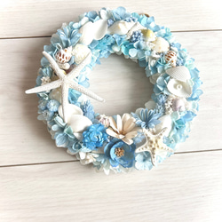 NEW新作☆海色リースC☆マリンリース☆ブルーリース リース Marin  