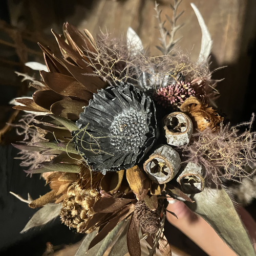 アンティーク風 ミニ花束 ミニブーケ ドライフラワー✿ ドライフラワー