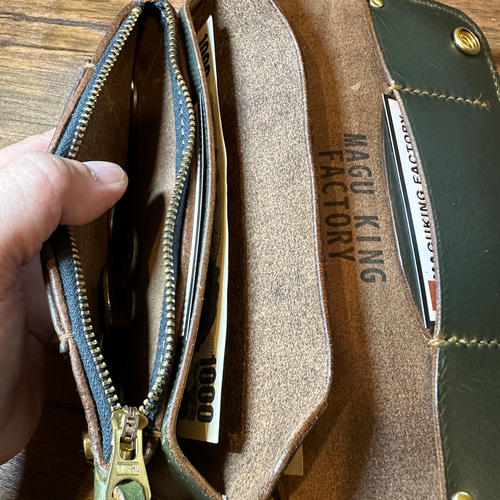 即納』WK-18 トラッカーウォレット マグキングスタンプ クロムエクセル