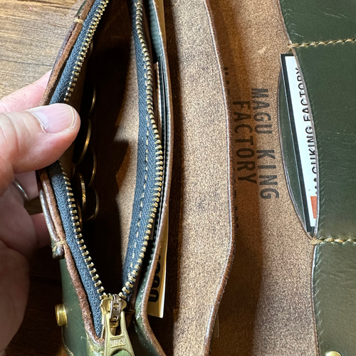 即納』WK-18 トラッカーウォレット マグキングスタンプ クロムエクセル