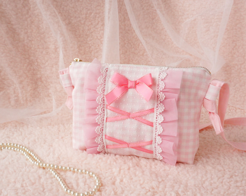 ベビー＆キッズポシェット（ピンク系）♡誕生日・クリスマスギフトに