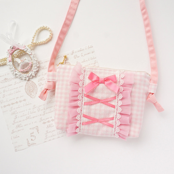 ピンクかわいい♡ミニショルダーバッグ
