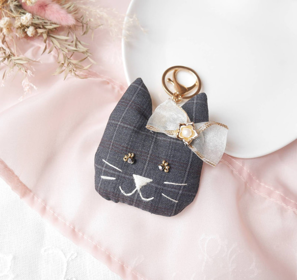 バッグチャーム ぬいぐるみキーホルダー ねこ ネコ 猫 大人