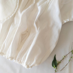 【特集掲載】【新生児服】国産 ダブルガーゼ 丸襟 ツーウェイオール 3点 セット｜出産祝い・退院着・お宮参り・マンスリー 4枚目の画像