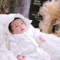 【特集掲載】【新生児服】国産 ダブルガーゼ 丸襟 ツーウェイオール 3点 セット｜出産祝い・退院着・お宮参り・マンスリー 9枚目の画像