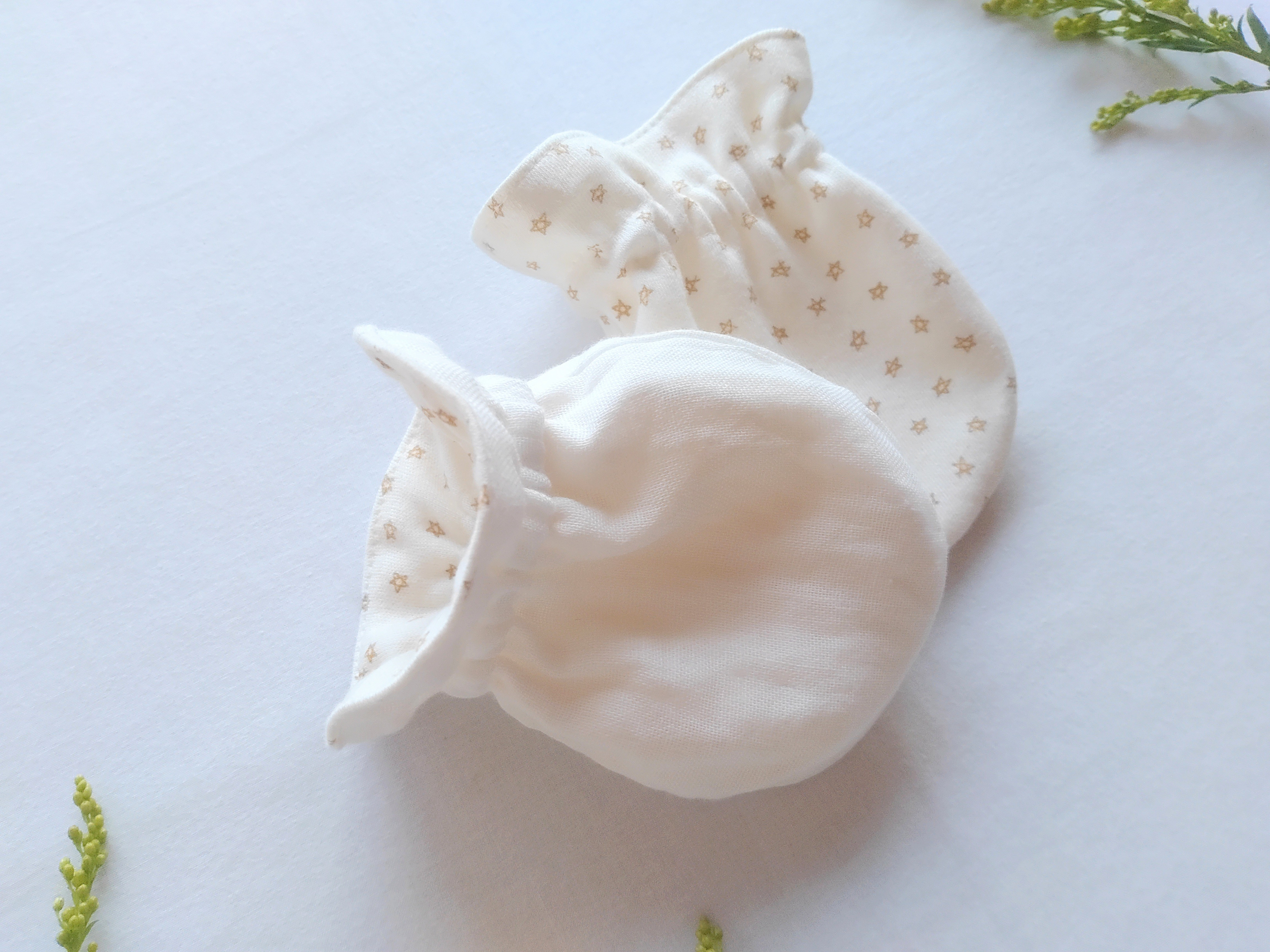 【新生児服】きらきらお星さまスムースコットン ツーウェイオール 3点 セット｜出産祝い・退院着・お宮参り・マンスリーフォ