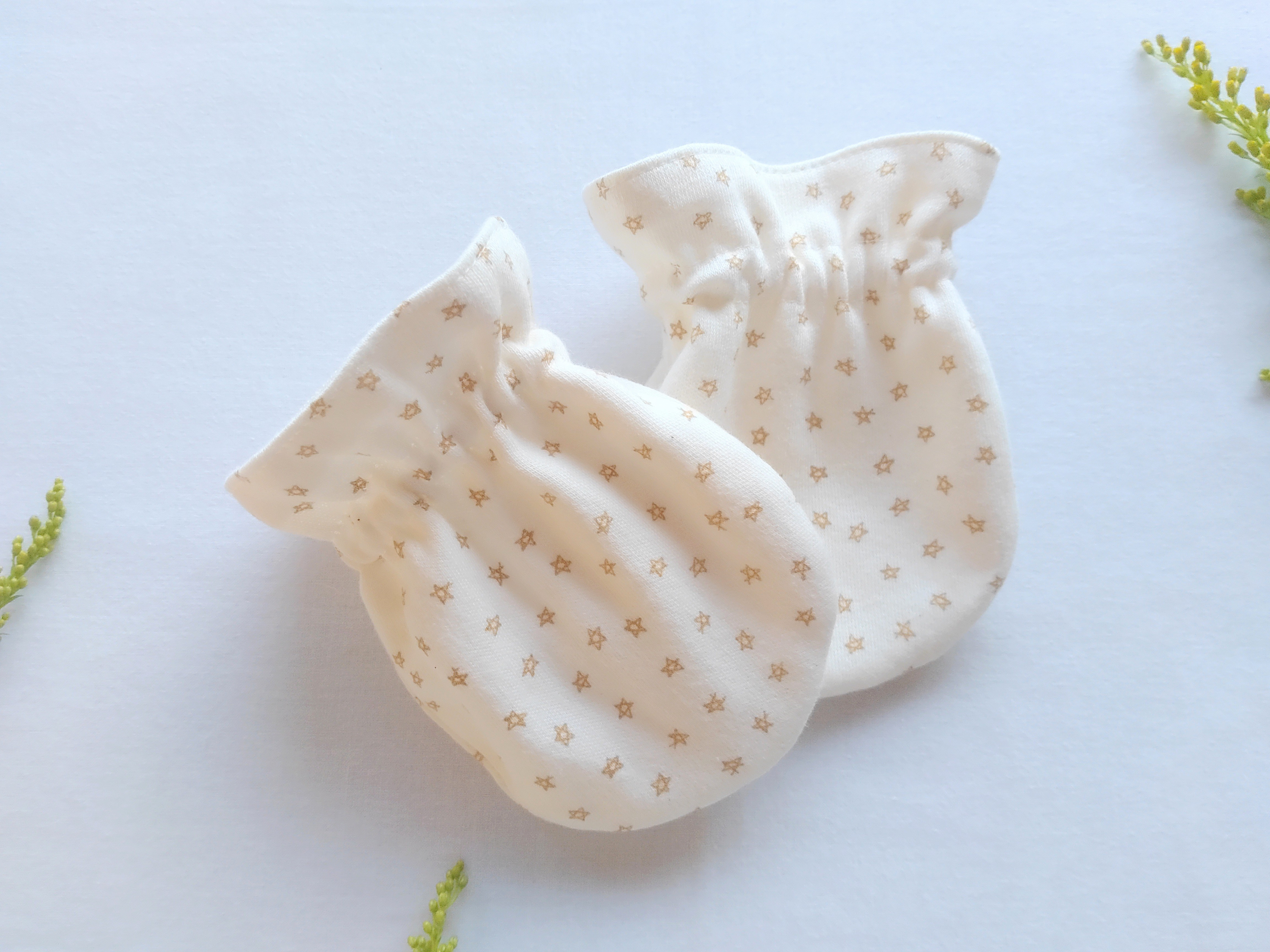 【新生児服】きらきらお星さまスムースコットン ツーウェイオール 3点 セット｜出産祝い・退院着・お宮参り・マンスリーフォ