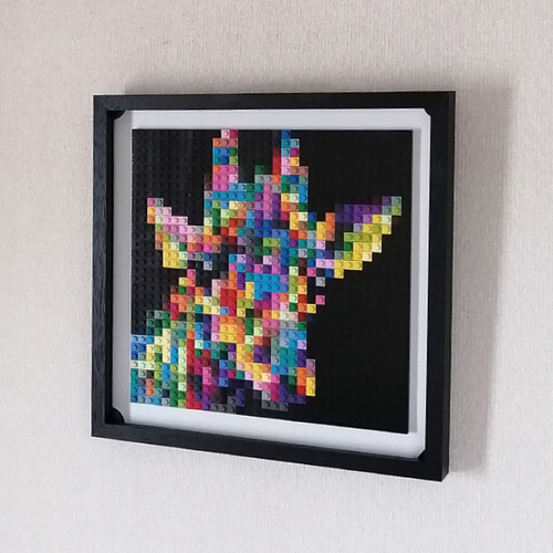 カラフル・キリン〈ブロックの額装モザイクアート〉 その他