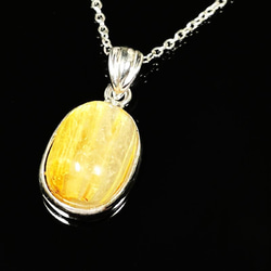 存在感が凄い!!】現品一点物 ゴールド タイチンルチル ペンダント