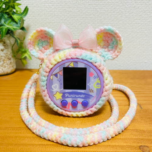 中華のおせち贈り物 ぷにるんずカバー パステルミックスくま耳 選べるリボン あみぐるみ