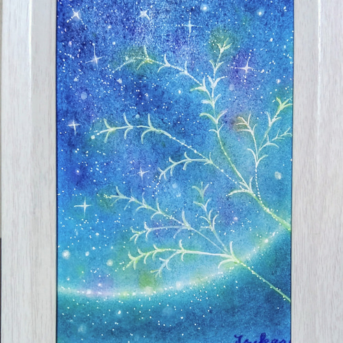 ゆう　a candle at night パステル画　絵画アート原画 fe058129519b5d2c74ad8ea137b4ca