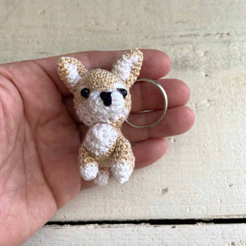 オリジナル キーホルダー ペット 編みぐるみ ハンドメイド あみぐるみ