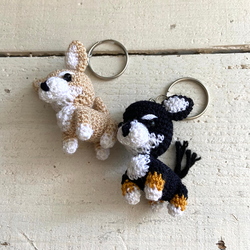 オリジナル キーホルダー ペット 編みぐるみ ハンドメイド あみぐるみ