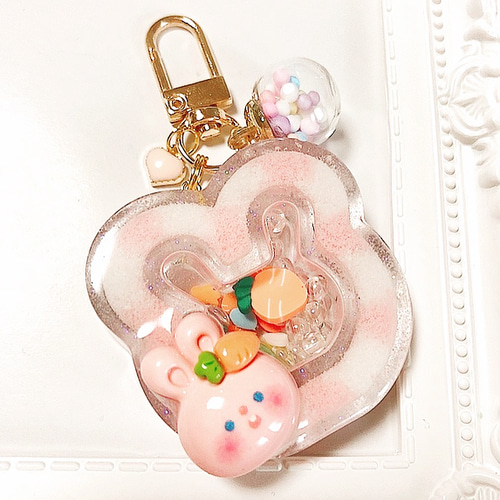 ハンドメイド ジンジャーマンシェイカーキーホルダー クリスマス