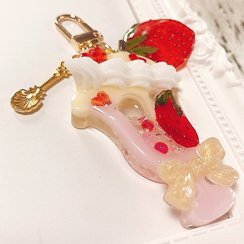 カフェシリーズ◇シェイカーキーホルダー シャカシャカ レジン 押し