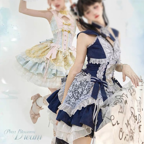 エペティス　孔雀麟　中華ロリータ　ワンピース Angelic Pretty - epetice エペティス 中華ロリ ワンピース
